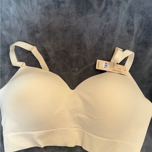 Truekind 10210 Size 4XL Supportive Comfort Wireless Shaping Bra Ivory NWOT